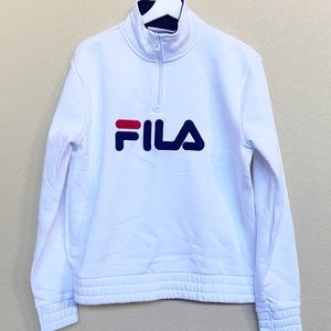 New FILA Women’s White Pullover Sweater, Size M
